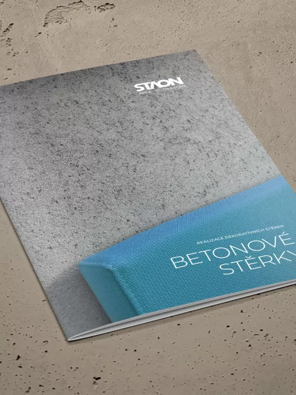 Propagační brožura - betonové stěrky